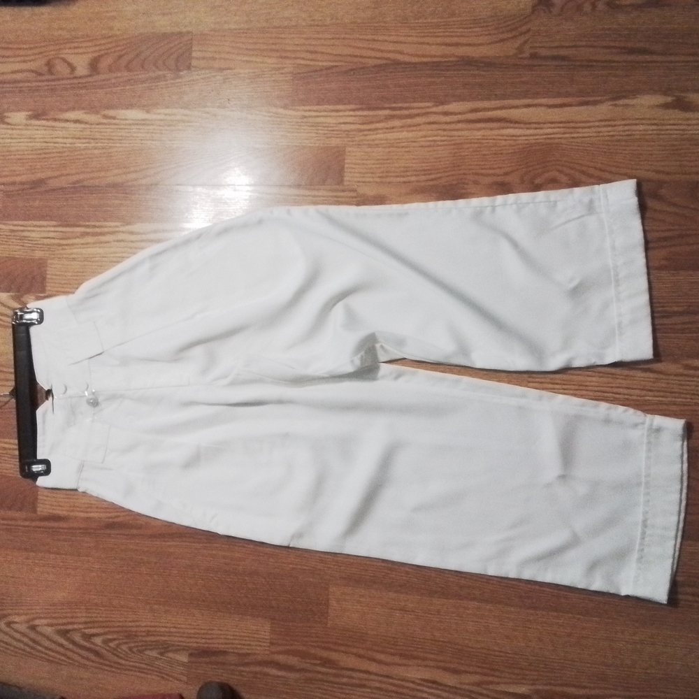 High-Waist White Wide-Leg Pants